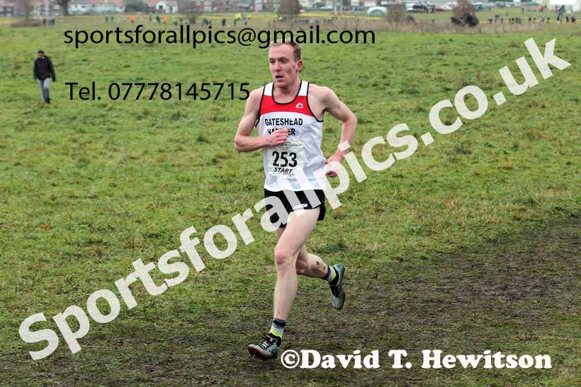 Senior men, 2021 North Eastern Cross Country Championships, Sedgefield. Photo: David T. Hewitson/Sports for All Pics